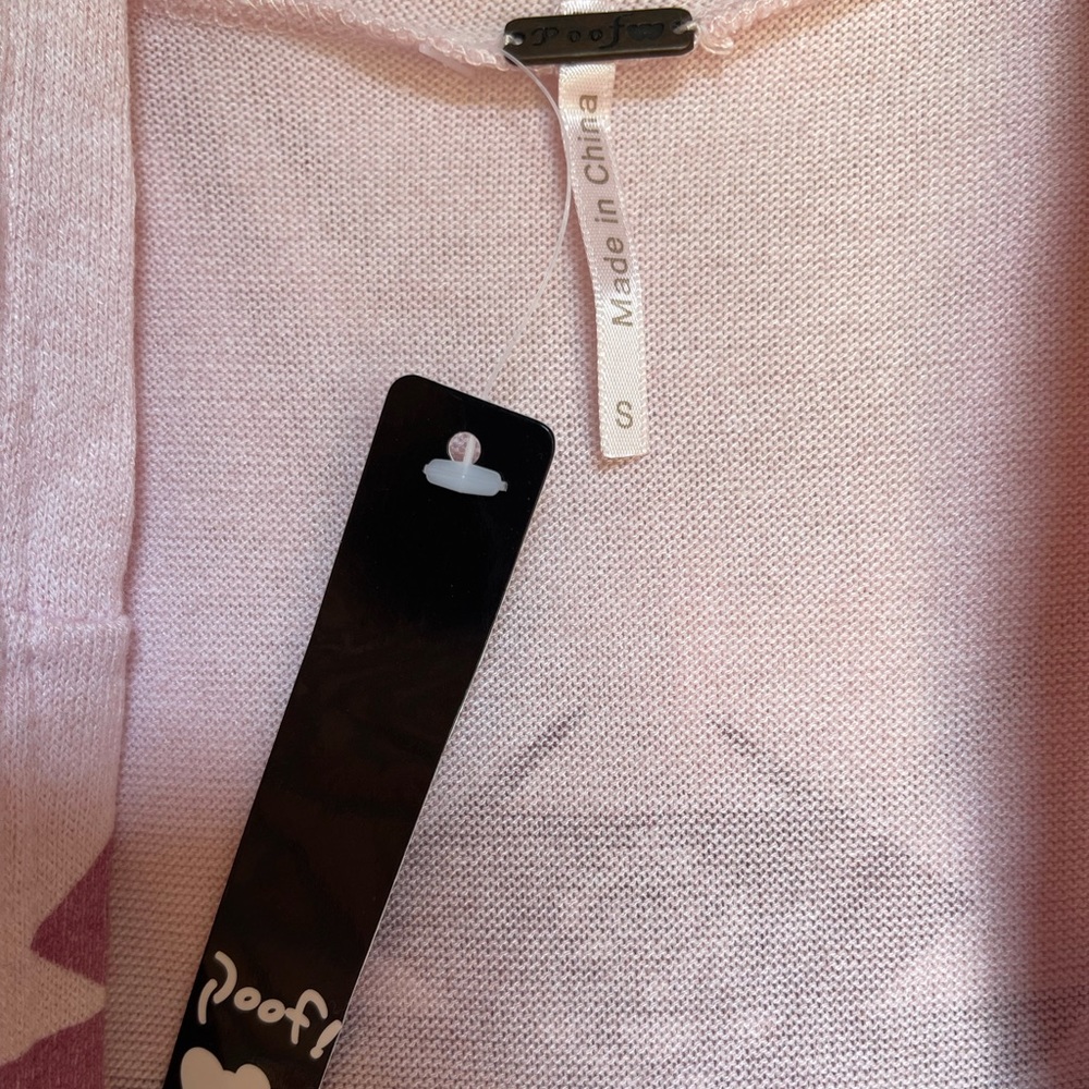 NWT Poof! Lightweight duster sweater w/ hood - Picture 5 of 10